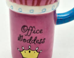 Office Goddess Mug by Ganz Bella Casa Collection Funny Pink Humor Coworker  Secretary