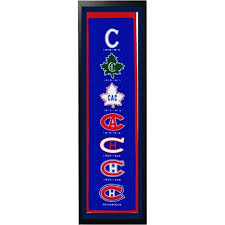 The montreal canadiens are a professional ice hockey team based in montreal, quebec, canada. Montreal Canadiens Logo History Felt Banner 14 X 37 Walmart Com Walmart Com