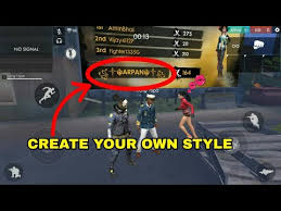 There are some characters that. Free Fire How To Create Your Own Stylish Name Youtube