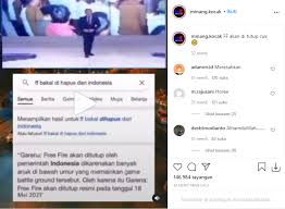 Berbagai ucapan datang dari sejumlah politikus. Free Fire Ff Resmi Akan Ditutup Pemerintah Benarkah