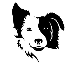 Black And White Collie Dog Clipart This Item Is Unavailable Etsy Dog Outline Dog Silhouette Collie