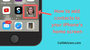 Then choose from one of the three choices: How To Add Contacts To Your Iphone S Home Screen Youtube