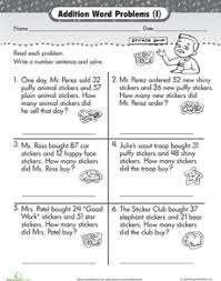 Wordy Word Problems Addition 1 Worksheet Education Com Word Problems Addition Words Addition Word Problems