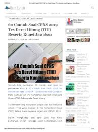 Tes psikotes deret angka bertujuan untuk mengukur tingkat kecerdasan seseorang dalam menyelesaikan permasalahan dengan cepat dan tepat. 60 Contoh Soal Cpns 2021 Tes Deret Hitung Ilmu Beton