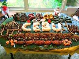 Birthday Food Ideas For Adults Philippines Boodle Fight Boodlefight Cebu Philippines Bananaleaves Kamayan Lumpia Pancit Budbud Barbecue Boodle Fight Boodle Fight Party Filipino Food Party