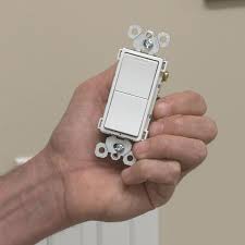 To wire a double switch, you'll need to cut the power, remove the old switch, then feed and connect the wires into the double. How To Install A Bathroom Exhaust Fan Lowe S