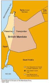 Did the map specify that palestine was an independent state prior to 1948? Map Of The British Mandate 1921 1923
