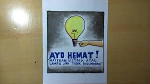 Contoh poster lingkungan karya gambar tangan di atas dapat kalian jadikan inspirasi dalam mencari ide untuk membuat poster dengan tema lingkungan yang. Cara Membuat Poster Hemat Energi Lampu Youtube