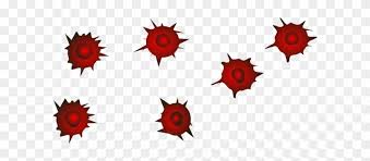 Bullet hole in transparent glass on abstract background with grey and black ornament vector illustration in realistic. Red Bullet Holes Clip Art Bullet Holes Transparent Free Transparent Png Clipart Images Download