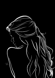 Dama Arte Pintura Arte Dama Pintura Silhouette Art Romantic Art Black And White Art Drawing