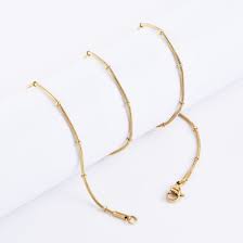 Vintage white gold, yellow gold, and silver chains. The Eternal Classic 18k Gold Plated Jewelry Necklace Snake Chain With Beads For Bracelet Necklace Anklet Design China Stainless Steel Jewelry And Fashionable Necklace Price Made In China Com