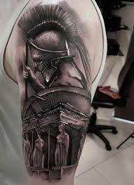 Gladiator Tattoo By Kuba Limited Availability At Newtestamenttattoostudio Tatuagem Espartana Tatuagem Guerreiro Tatuagem De Gladiador