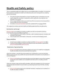The purpose of the health and safety policies and procedures is to guide and direct all employees to work safely and prevent injury, to themselves and others. Pin On Business Template