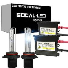 Socal Led H13 9008 Hid Conversion Kit Dc 35w Digital Ballast Headlight All Color
