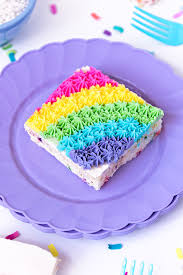 Add eggs one at a time until well combined. Rainbow Sheet Cake Sprinkles For Breakfast