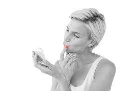 A Compilation Of A Stunning Blonde Admiring Her Complexion In, Clean,  Natural, Care PNG Transparent Image and Clipart for Free Download