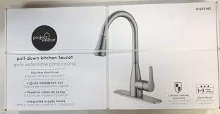 The project source chrome faucet comes with its own installation tools and guide, and is extremely easy to set up; Project Source Kitchen Faucet Stainless Steel 1255143 Brand For Sale Online Ebay
