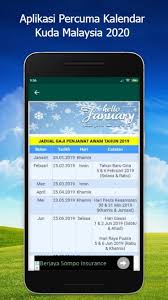 Ini dimulai dan berakhir dengan selasa. Kalender Kuda 2020 For Android Apk Download