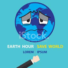 The earth hour virtual spotlight. Earth Hour Save The World Concept Vector Illustration Clipart Image