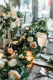 Floral Table Runner Floral Garland Sweetheart Table Decor Tablescape Merc Wedding Table Garland Wedding Flower Table Decorations Wedding Table Centerpieces