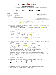 An aptitude test is a method of assessing your suitability for specific job roles. A Z F N E Aptitude Talent Test Pdf
