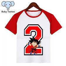 Supersonic warriors 2 released in 2006 on the nintendo ds. Girls Boys Name Dragon Ball Z Goku Birthday Number Cartoon T Shirt Kids Short Sleeve T Shirt Number 1 9 Tshirt Children Top Tees Buy At The Price Of 5 81 In Aliexpress Com