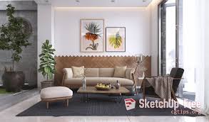 758 Interior Scene Livingroom Sketchup Model Free Download Interior Sketchup Model Home Decor