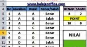 We did not find results for: Koreksi Jawaban Otomatis Rumus Excel If Belajar Office