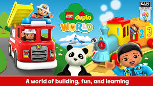 The description of happy train lego duplo app happy train lego duplo is an educational game for kids from 2 years old, which teaches how to make the right choices, creative thinking and perform tasks in accordance with the prompt teacher. Lego Duplo World Mod Apk Android 5 5 0