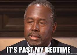 It S Past My Bedtime Ben Carson Falls Asleep Meme Generator
