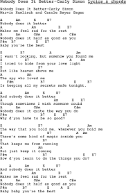 Love Song Lyrics For Nobody Does It Better Carly Simon With Chords For Ukulele Guitar Banjo Etc Guitar Songs Carly Simon Lyrics And Chords