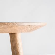 Connect Solid Oak Dining Table Edge Detail