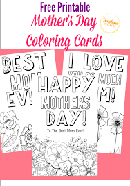 Print the completed card or spend a bit more time and assemble it yourself. Free Printable Mother S Day Coloring Cards