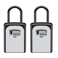 Amazon.com : Portable Key Lock Box, Upgrade Clearly Visible Numbers, Lock  Box Wall Mounted for House Key, 5 Key Capacity, Weatherproof Resettable  Code ...