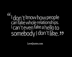 A Fake Relationship Love Quotes
