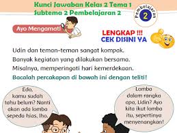 Kunci jawaban tema 2 kelas 4 sd/mi halaman 59 60 61 62 63 64 65 66, pembelajaran 2, subtema 2 manfaat energi, tema 2 selalu berhemat energi. Lengkap Kunci Jawaban Kelas 2 Tema 1 Subtema 2 Pembelajaran 2 Simple News Kunci Jawaban Lengkap Terbaru