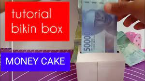 Cara membuat kotak uang buat money cake Cara Membuat Kotak Uang Untuk Money Cake Anti Gagal How To Make Money Cake Youtube