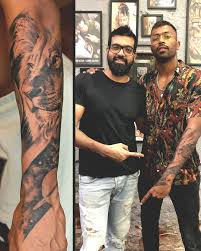 Tall, dark and handsome, hardik not only is the perfect package but now is currently in his best form too. Lion Portrait Tattoo Done On Hardik Pandya All Rounder Of The Indian Cricket Team By Sunny Bhanushali Celebrity Tattoos Male Alien Tattoo Forearm Band Tattoos