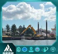 Modularly Expandable Can Be Equipped with Grabs and Crushers as Needed, Meeting Multiple Types of Underwater Operations Backhoe Dredger