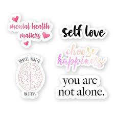 25% off with code tuesdaynow25. Amazon Com Mental Health Sticker Pack 3 Vinyl Stickers Handmade