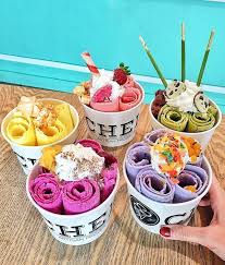 When Foodwithmichel Orders Ice Cream We Ll Take Dragonfruit Lavender Durian Strawberry Green Tea Order Ice Cream Roll Up Ice Cream Ice Cream Tumblr