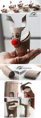 Diy Paper Roll Rudolf Bastelideen Bastelideen Basteln Und Selbermachen Und Klopapierrollen Basteln