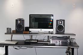 My Diy Sit 2 Stand Studio Desk Ikea Counter Tops Ikea Capita Brackets And S2s Basel Studio Desk Studio Desk