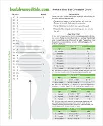 54 Precise Girls Shoe Size Chart Conversion