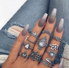 45 Trendy Nails Matte Ombre Fall Grey Nail Designs Coral Acrylic Nails Cute Acrylic Nails
