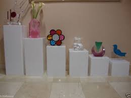 Displays2buy White 12 X 12 X 12 H Art Sculpture Stand Acrylic Pedestal Display Diy sculpture pedestal and art display. kmart