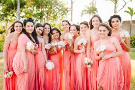 Tiffany Henkaa Blog Wedding Bridesmaids Dresses Coral Coral Bridesmaid Dresses Bridesmaids Dresses Coral Peach