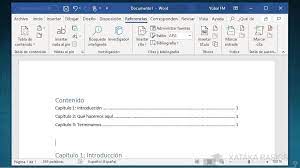 Cómo hacer el índice de un trabajo en Word paso a paso?