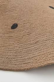 Round Jute Rug Beige Spotted Home All H M Gb Jute Round Rug Jute Rug Jute