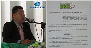 Prefeito de Brejo-MA decreta luto oficial de 3 dias pela morte do vereador  Antônio Daniel Macatrão Bacellar Couto Filho